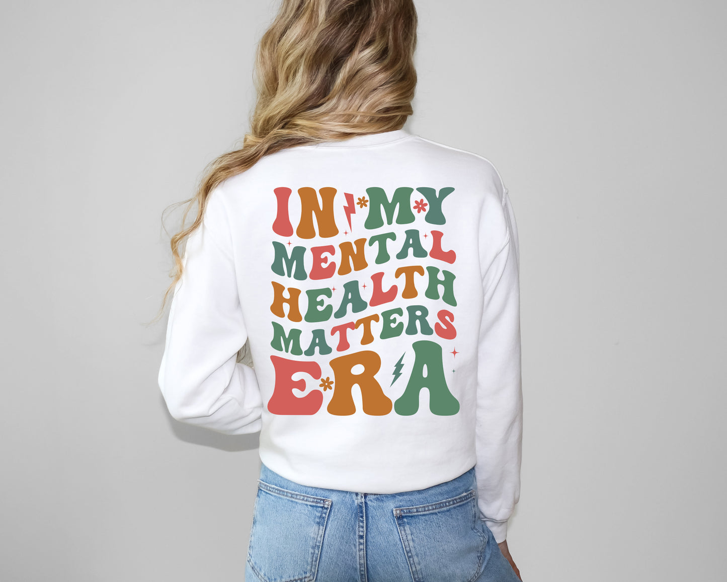 In My Mental Health Era Sweatshirt | Mental Health Era Groovy Sweater | Mental Health Awareness