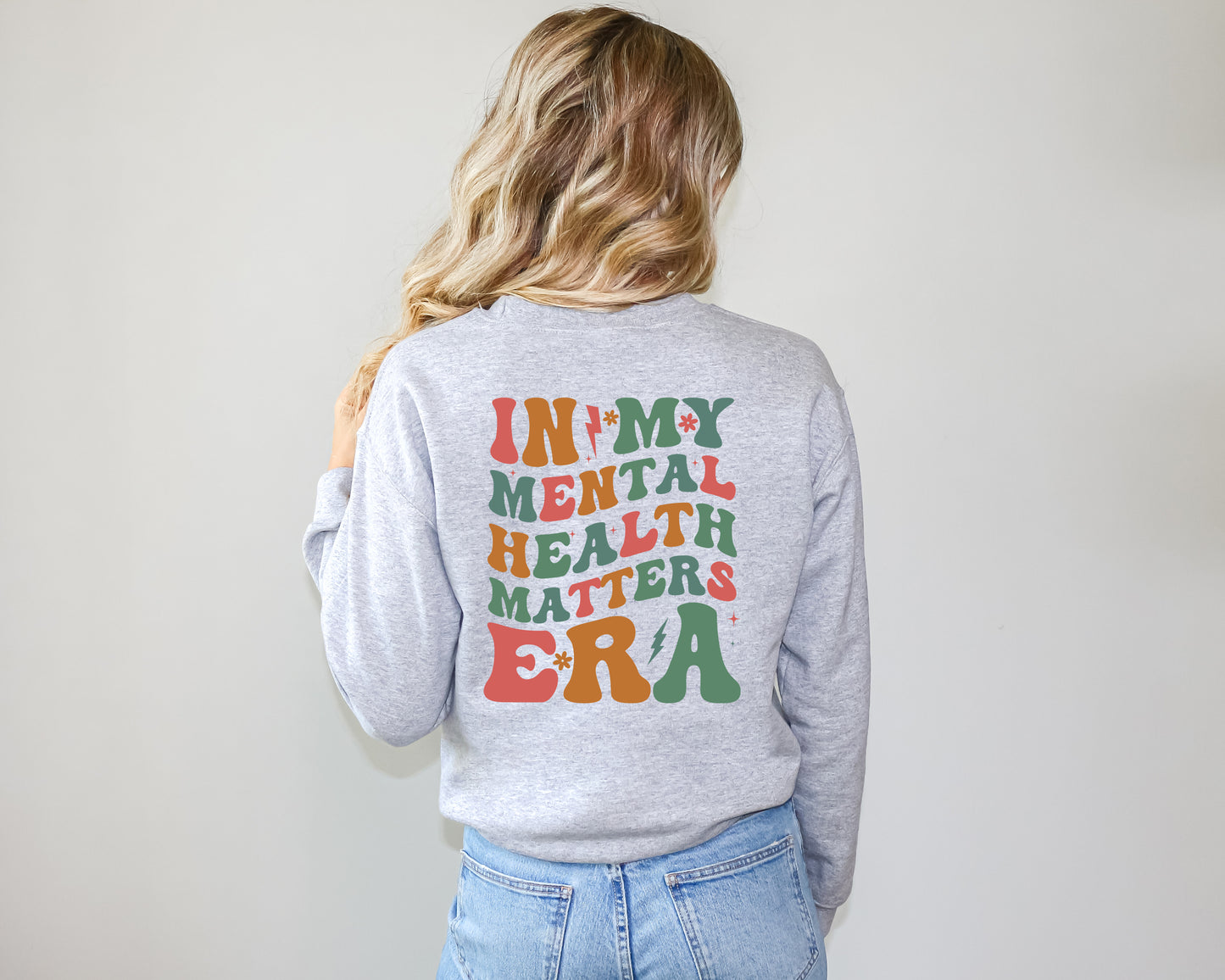 In My Mental Health Era Sweatshirt | Mental Health Era Groovy Sweater | Mental Health Awareness