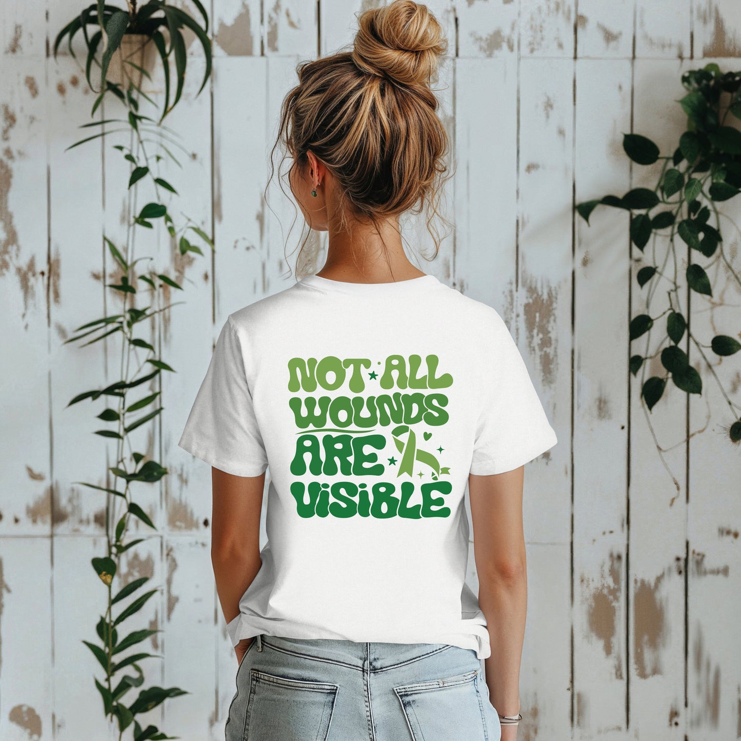 Not All Wounds Are Visible Tees | Mental Health Awareness Sweater | Motivational Tshirts